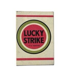 Vintage 60’s Lucky Strike Cigarettes Handheld Metal Pocket Ashtray READ